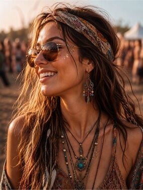 Bohemian Multicolor Drop Earrings with Feather Charms